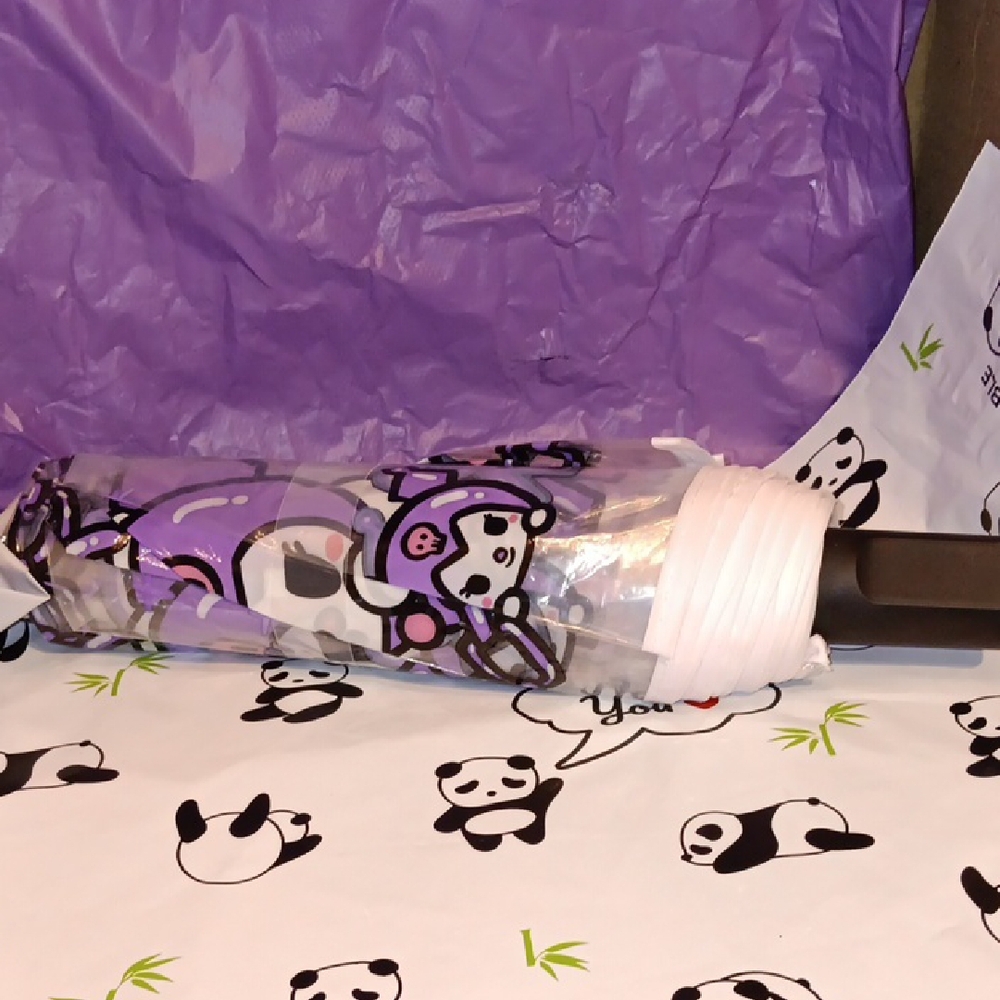 Kuromi Umbrella - Pink and Black - Picture 2 of 2